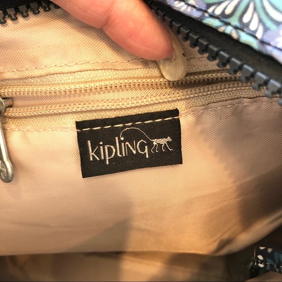 Kipling Multipocket Crossbody, Blue, Multiflower - Picture 13 of 13